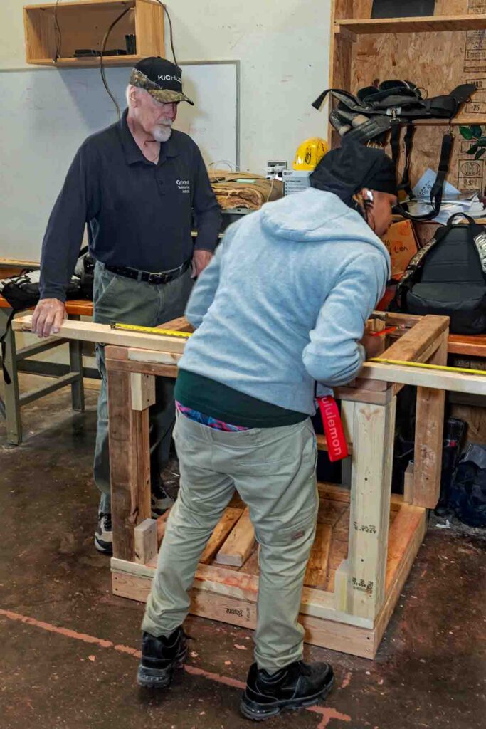 Instructor Helping Student at Orleans Tech College