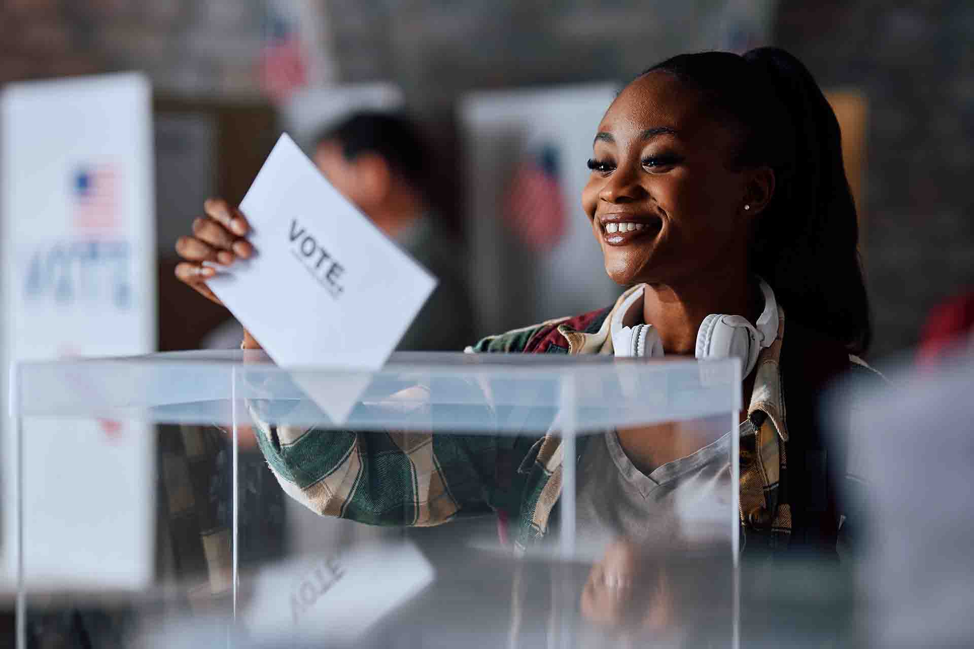 young person voting